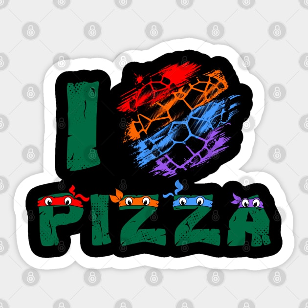 Pizza Lover Ninjas Sticker by inkonfiremx